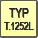 Piktogram - Typ: T.1252L